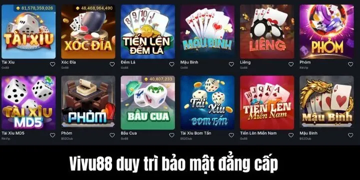 Tính năng bảo mật vàng chỉ có tại vivu88